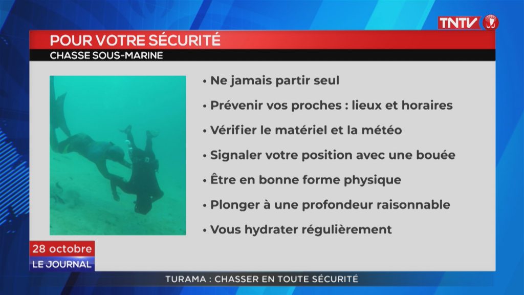 Chasse sous-marine : prévenir pour éviter les drames • TNTV Tahiti Nui  Télévision